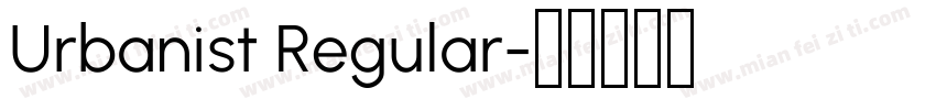 Urbanist Regular字体转换